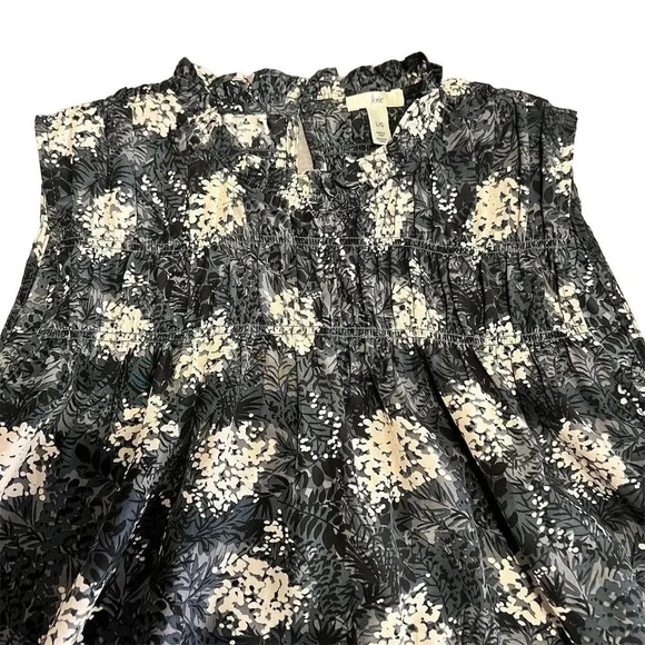 Joie Women's Floral Sleeveless Blouse Size L Multicolor Mock Neck - Picture 9 of 9